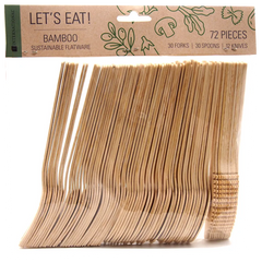 Bamboo Flatware Sets (72 CT)