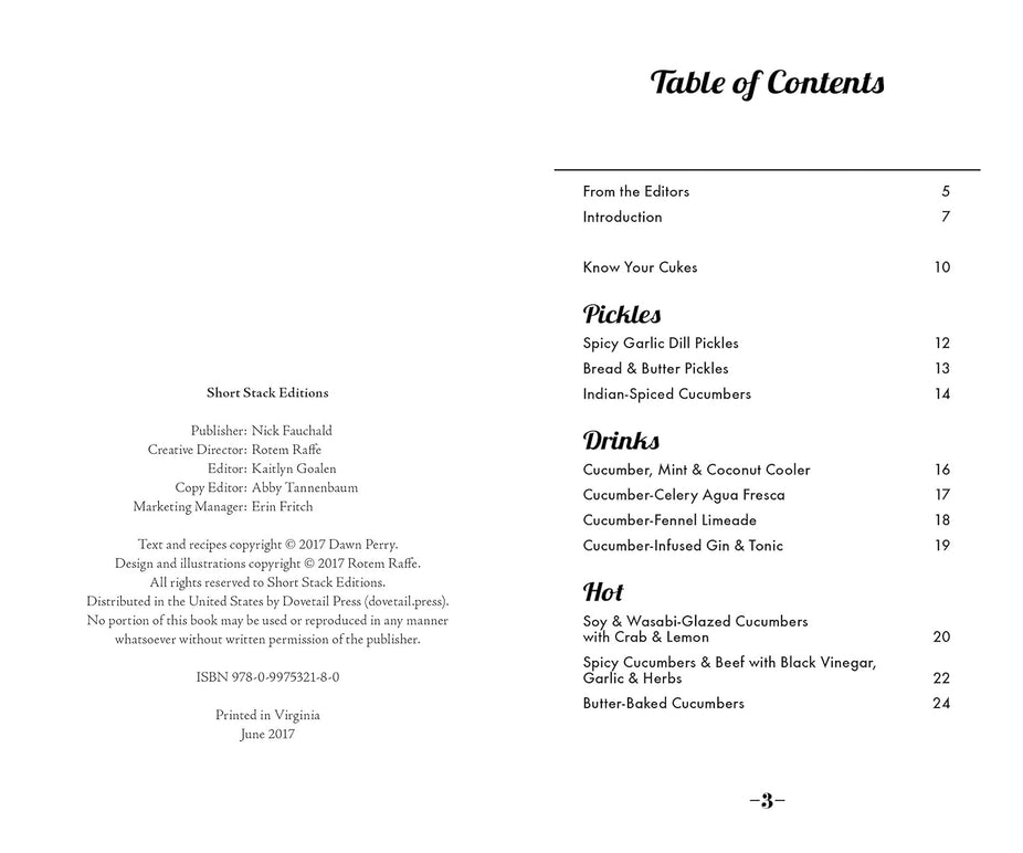 Cucumbers Recipe Book