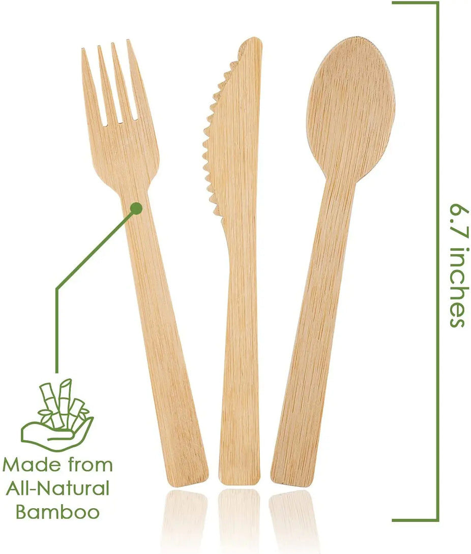 Bamboo Flatware Sets (72 CT)