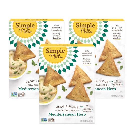 Veggie Pita Crackers - Mediterranean Herb (3 Pack)