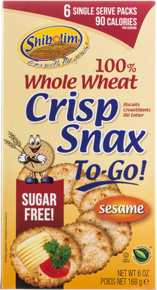 Whole Wheat Sesame Crisp Snack