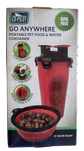 Portable Cat or Dog Food and Water Container