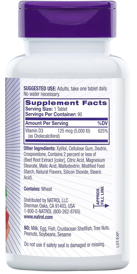 Vitamin D3 Bone & Joint Fast Dissolve (90 Tablets)