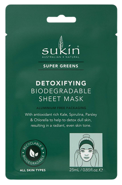 Super Greens Detoxifying Biodegradable Sheet Mask