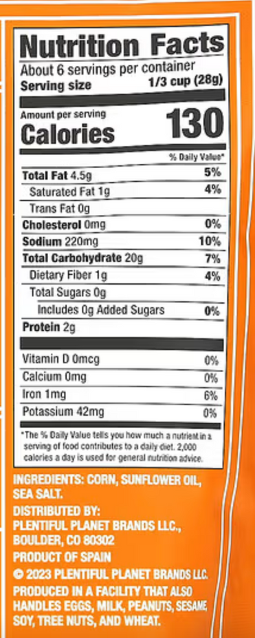 Roasted And Salted Crunchy Corn