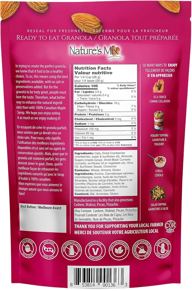 Cranberry Maple Granola