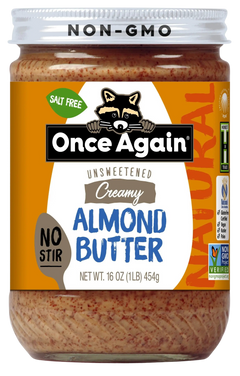 Creamy No Stir Unsweetened Almond Butter