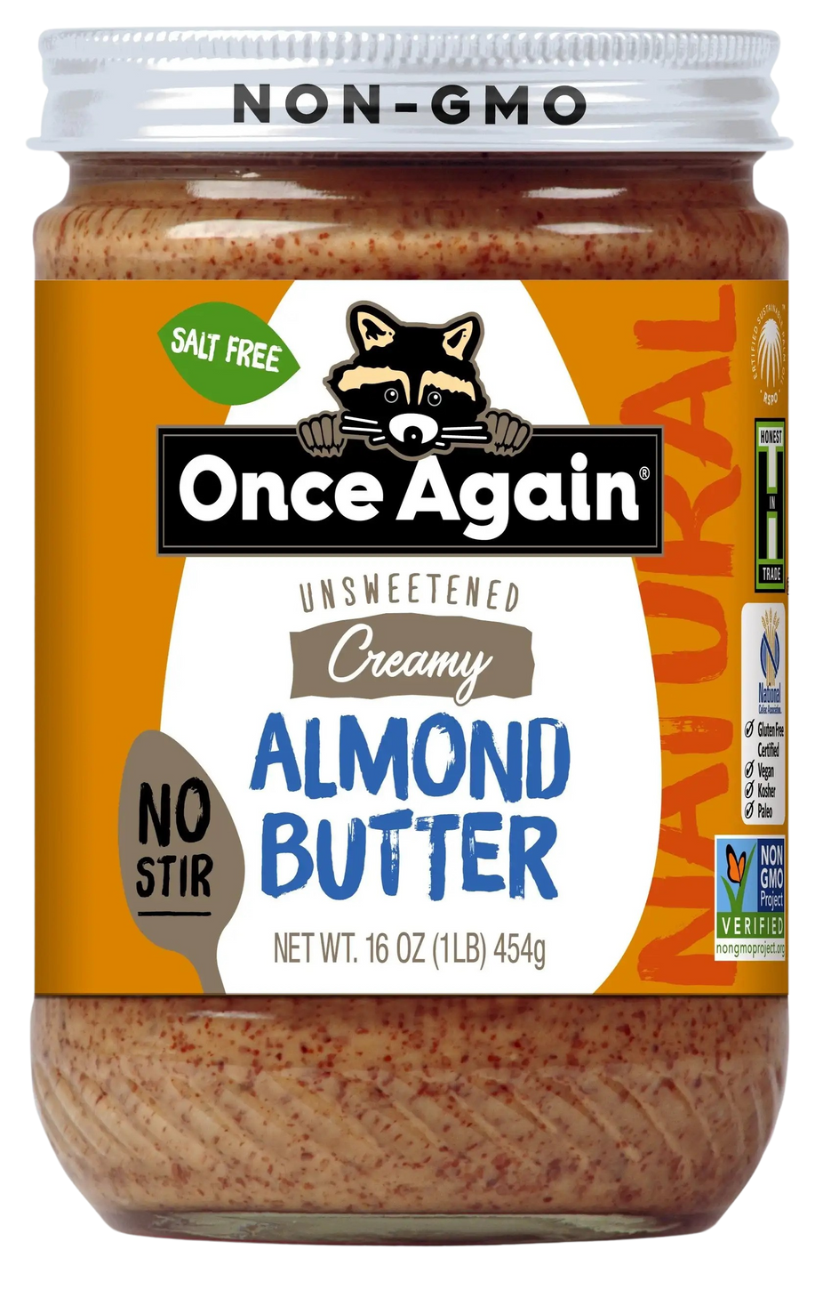 Creamy No Stir Unsweetened Almond Butter
