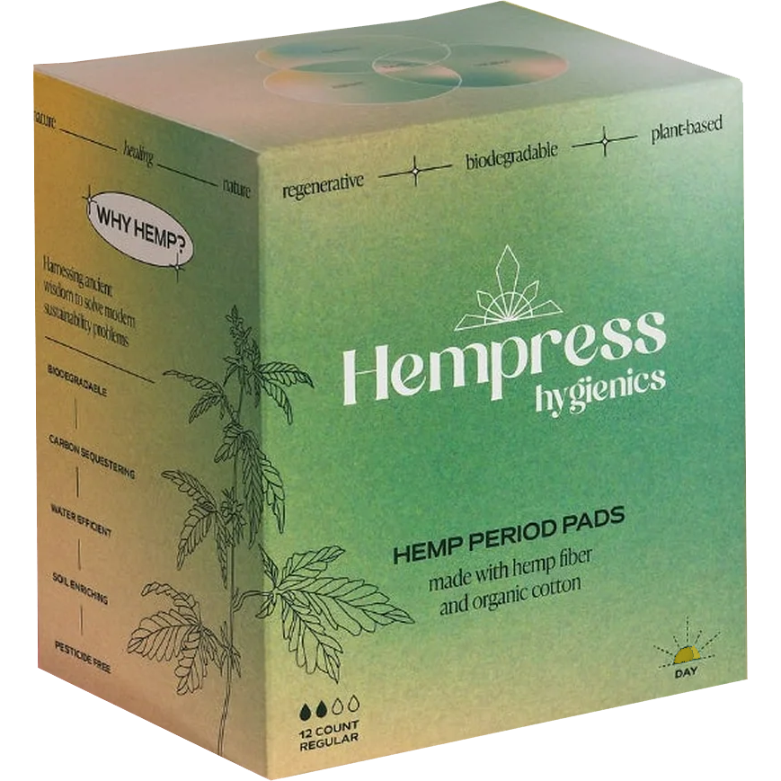 Hemp Day Regular Pads (12 CT)
