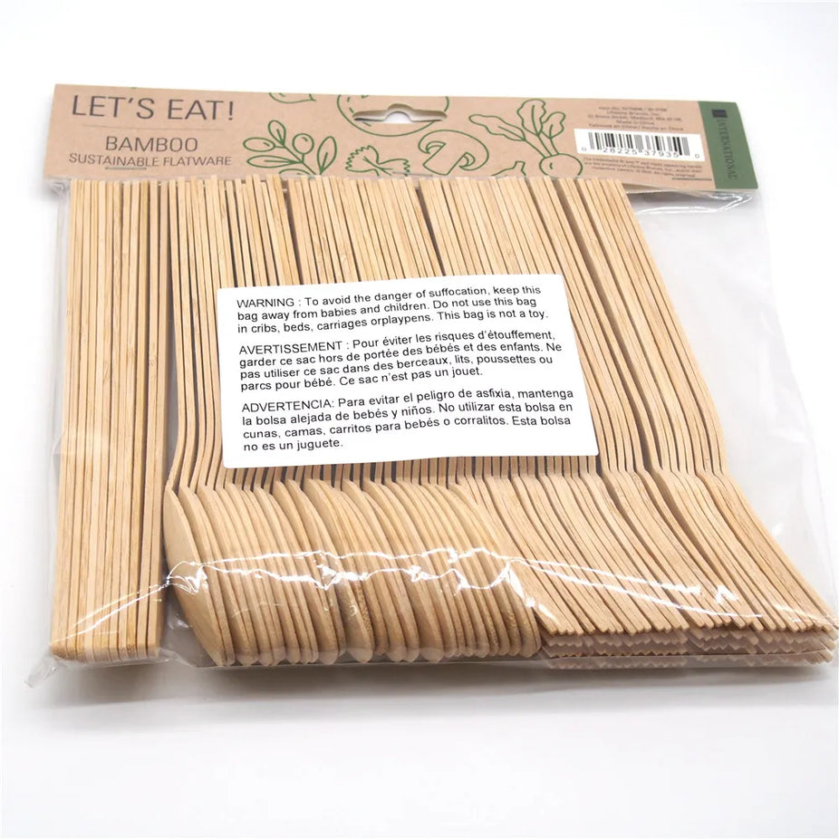 Bamboo Flatware Sets (72 CT)