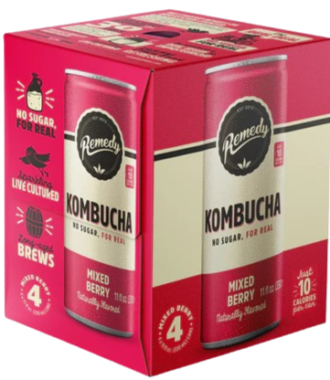 Mixed Berry Kombucha (4 Pack)