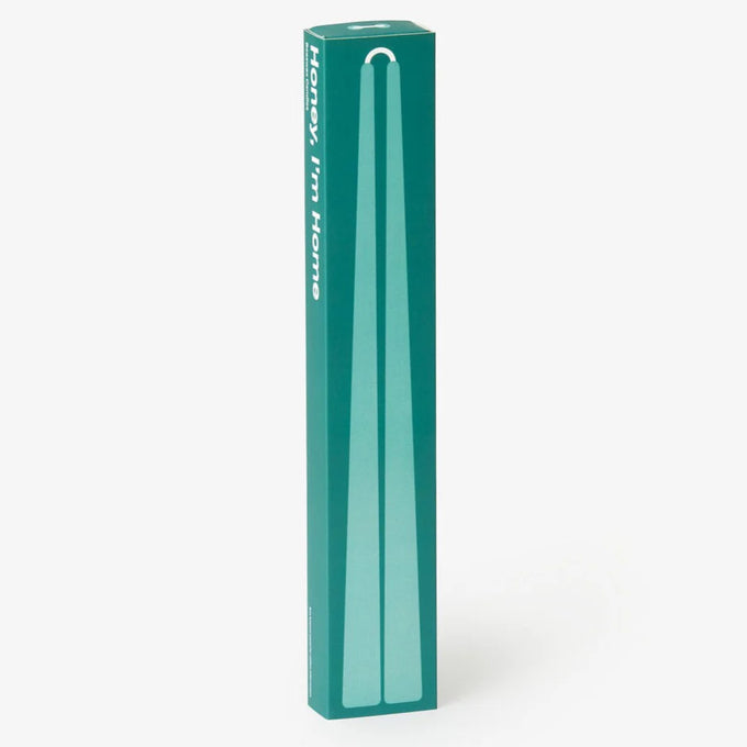 Honey, I'm Home Beeswax Candles - Teal (Set of 2)