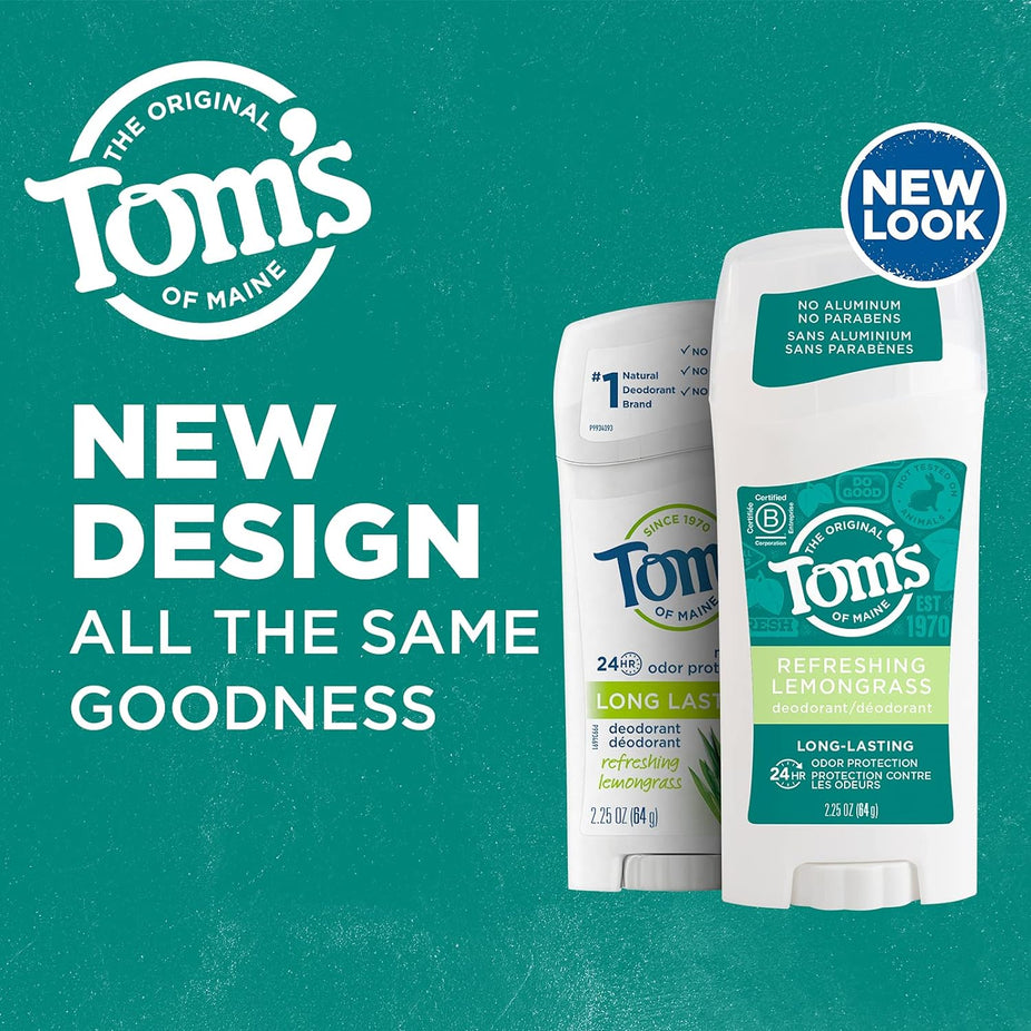 Long-Lasting Aluminum-Free Natural Deodorant for Women, Lemongrass