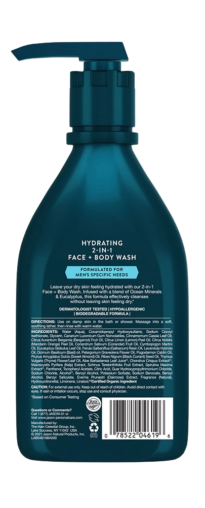 Men's Hydrating 2-In-1 Face + Body Wash