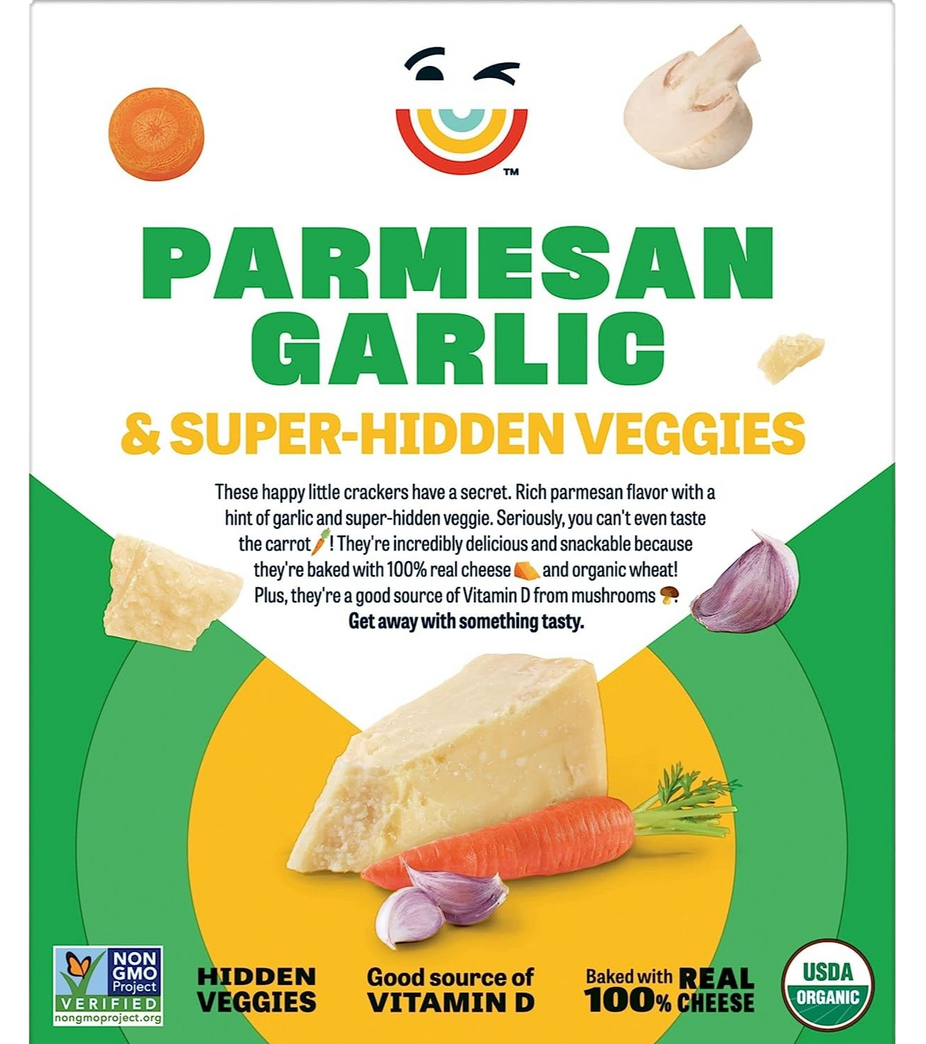 Parmesan Garlic Crackers Made with Cheese and Veggies