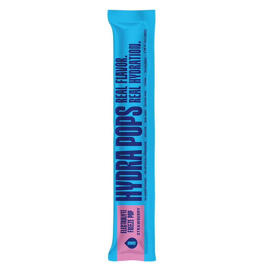 Hydra Pops Strawberry Electrolyte Freeze Pops (6 CT)