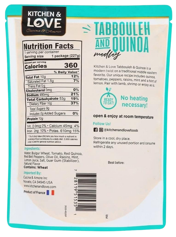 Tabbouleh & Quinoa Medley Pouch (6 Pack)