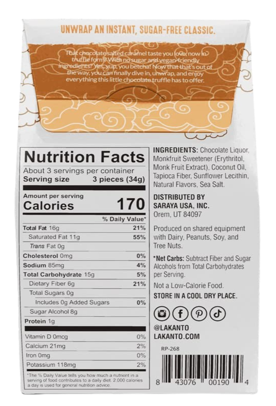 Keto Sugar-Free Chocolate Truffles Salted Caramel