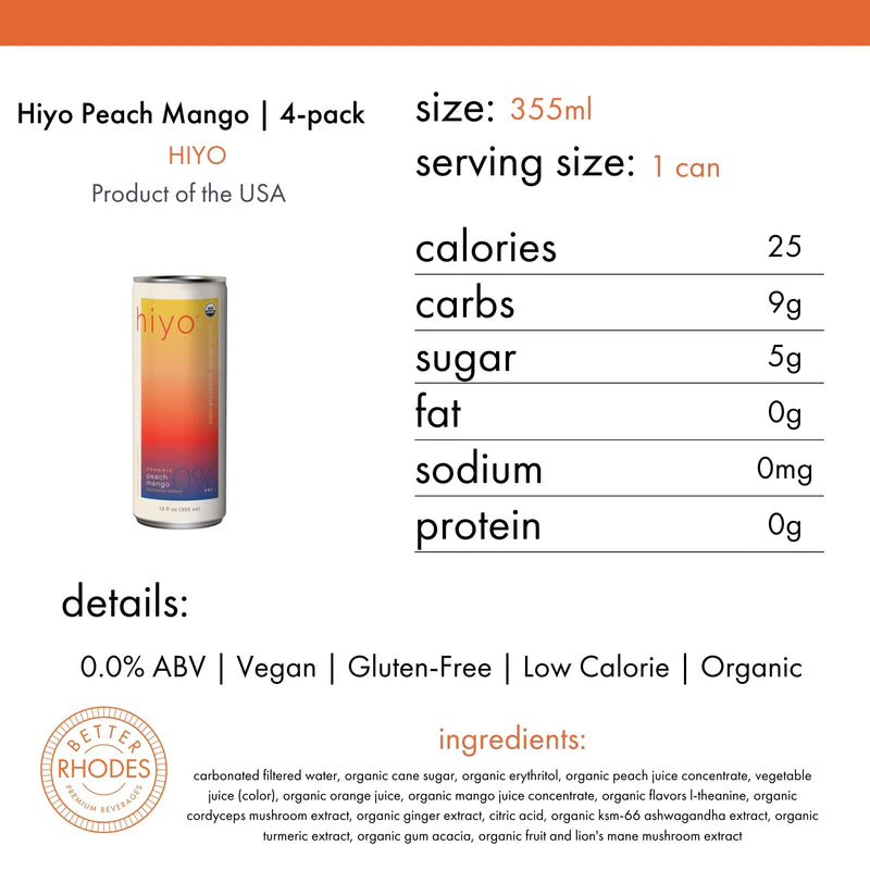 Peach Mango Seltzer (4 Pack)