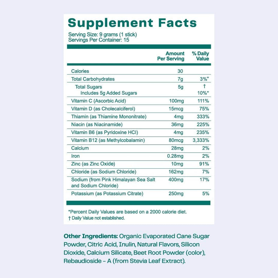 Watermelon Lemonade Hydration Packet (15 Pack)