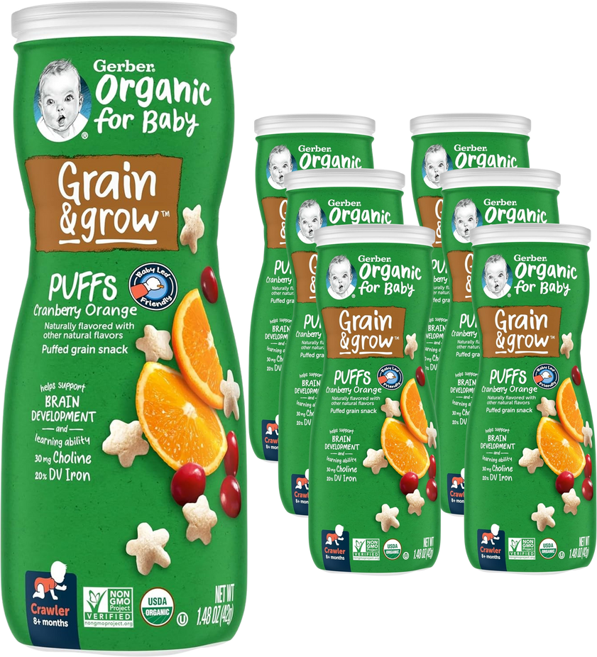 Organic Puffs - Cranberry Orange (6 Pack)