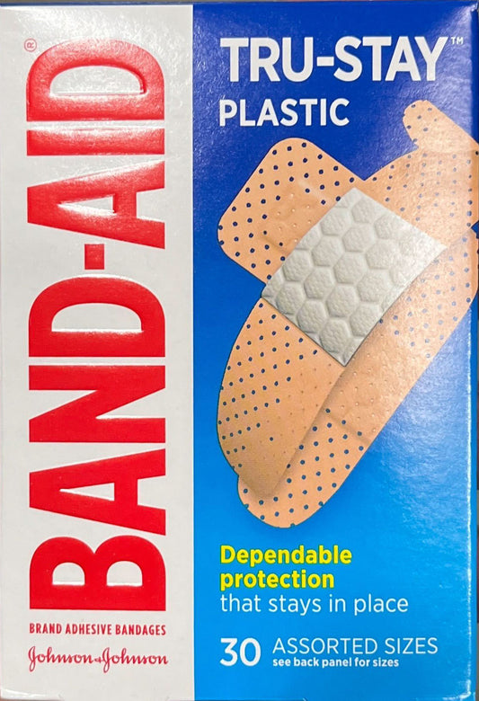 Johnson & Johnson Bandaid 30 Assorted Sizes Martie