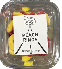Peach Rings Gummy Tub Candy