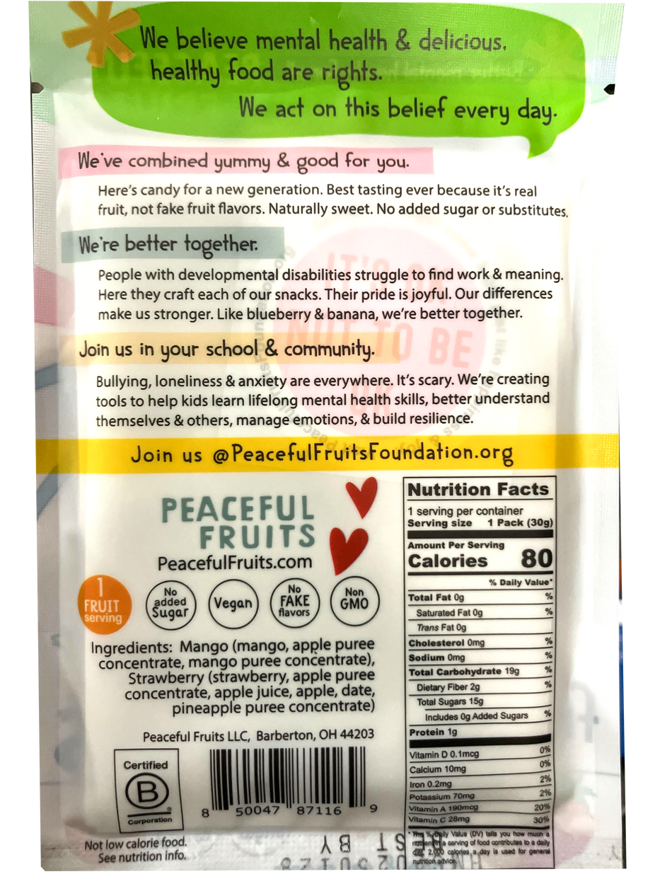 Spooky Strawberry & Mango 100% Fruit Sticker (12 CT)