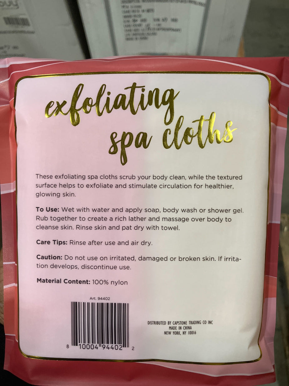 Exfoliating Spa Cloths