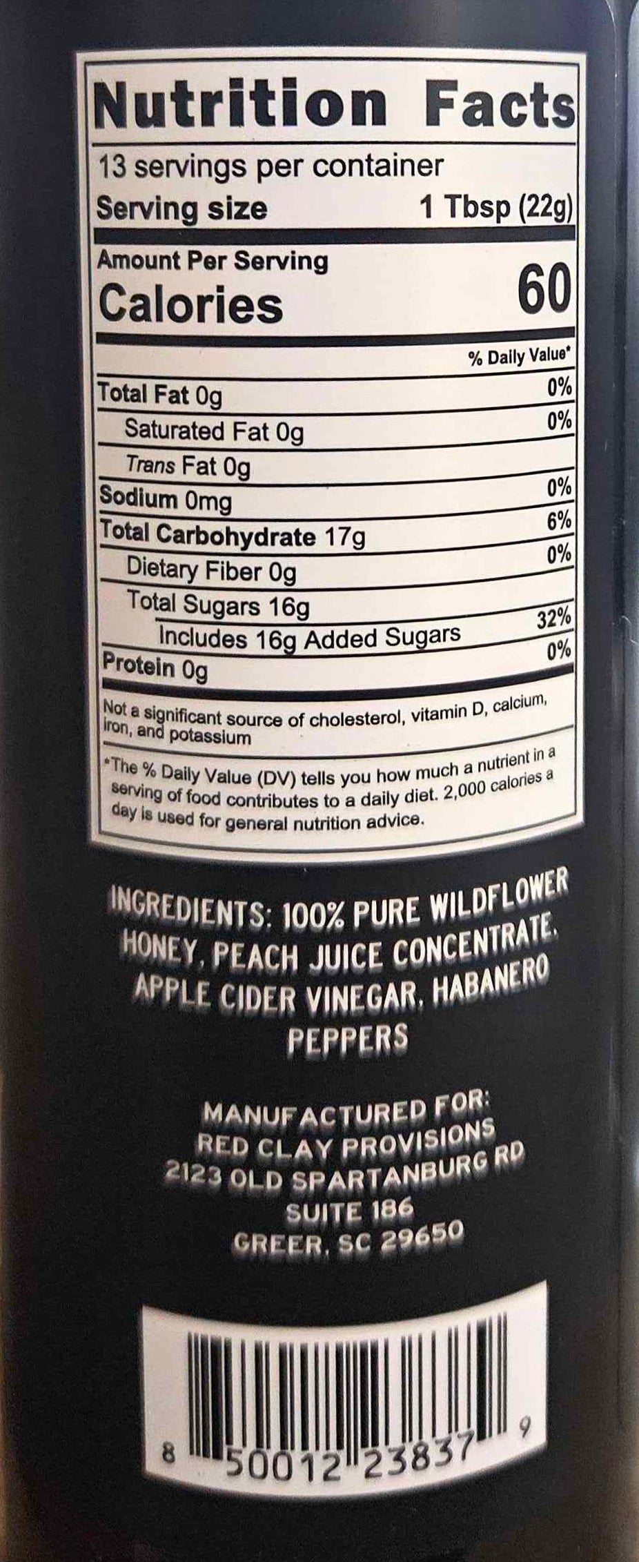 Spicy Peach Honey