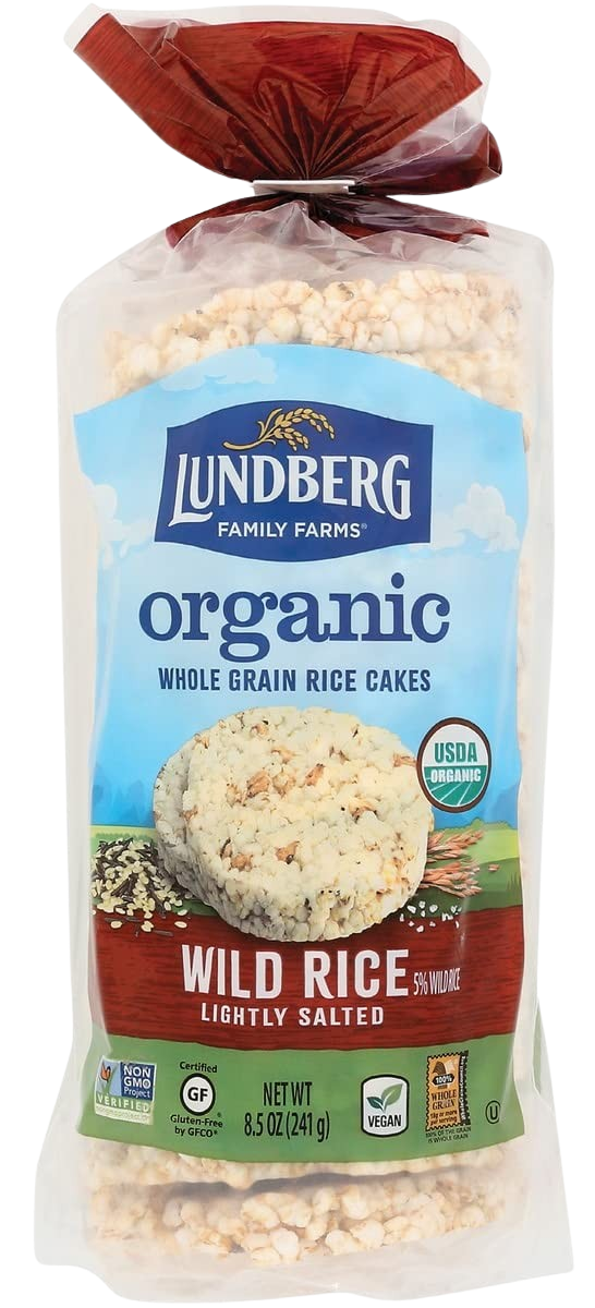 Organic Whole Grain Rice Cakes Wild Rice Pack - Lightly Salted