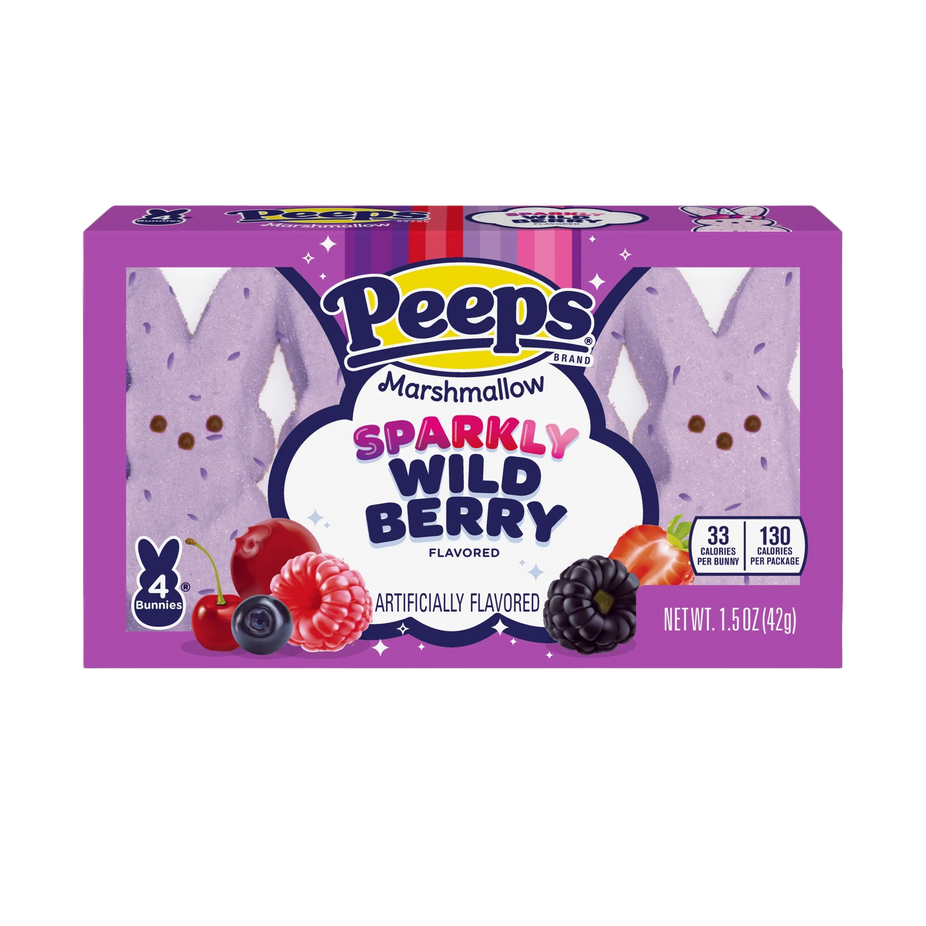 Wildberry Flavored Marshmallow Bunnies (24 Pack)