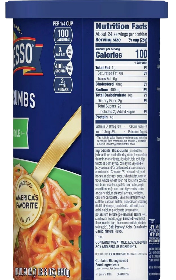 Bread Crumbs Italian Style