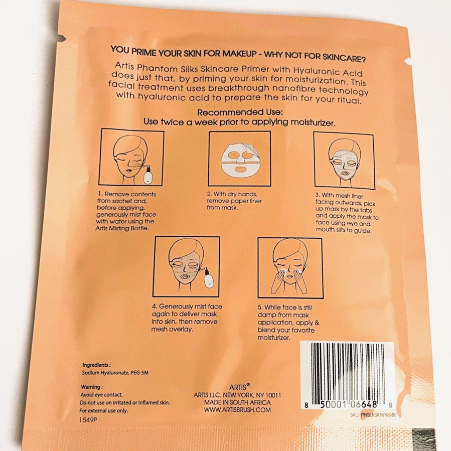 Phantom Silk Face Mask with Hyaluronic Acid