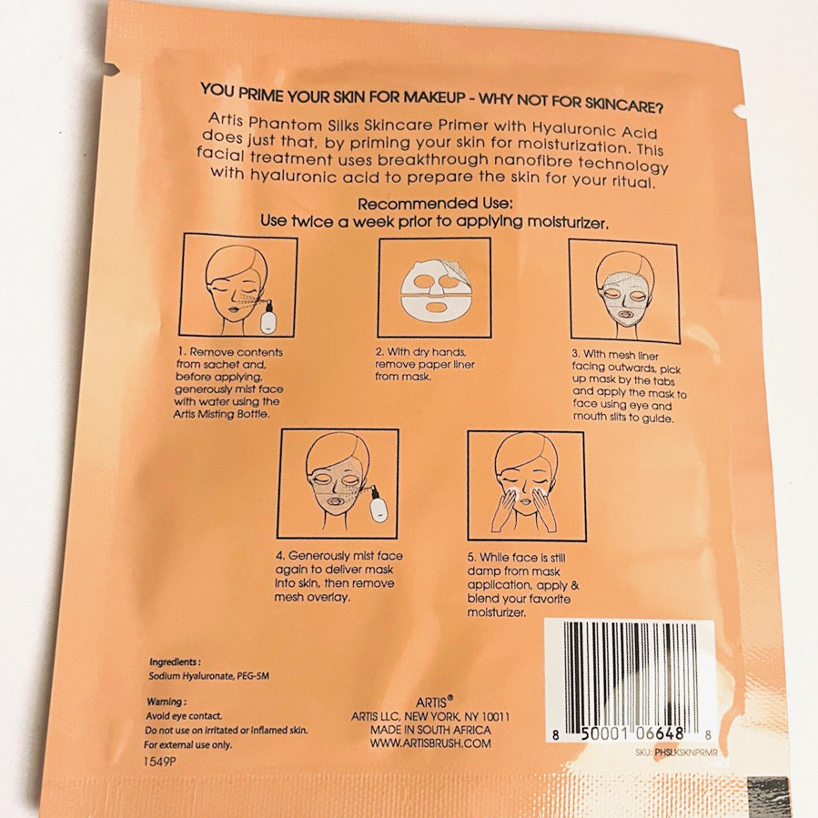 Phantom Silk Face Mask with Hyaluronic Acid