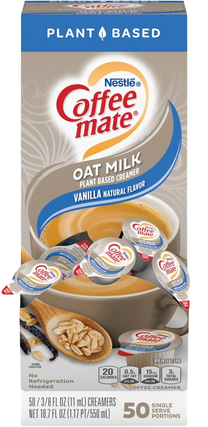 Oat Milk Liquid Coffee Creamer - Vanilla (50 CT)