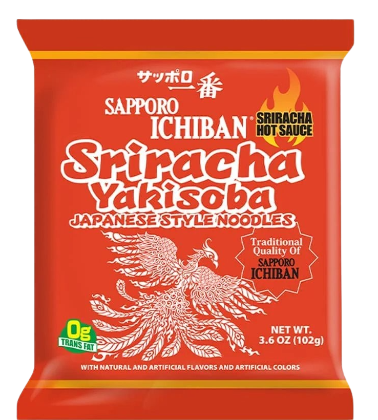 Ichiban Sriracha Yakisoba Chowmein