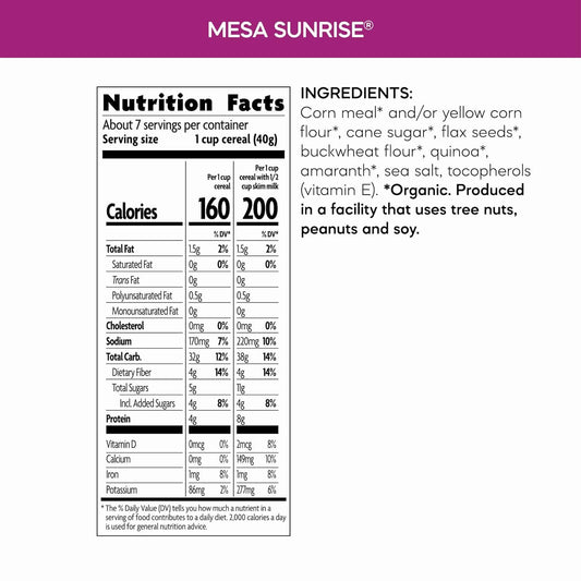 Organic Mesa Sunrise Cereal