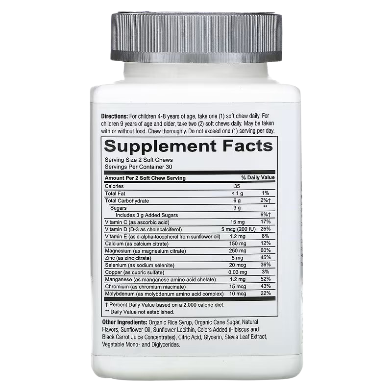 Kids Mineral Formula Vitamins, Mixed Berry (60 CT)