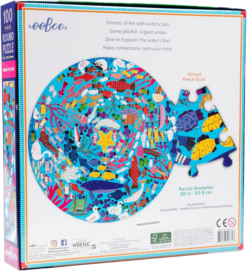 Under The Sea - 100pc Round Jigsaw Puzzle