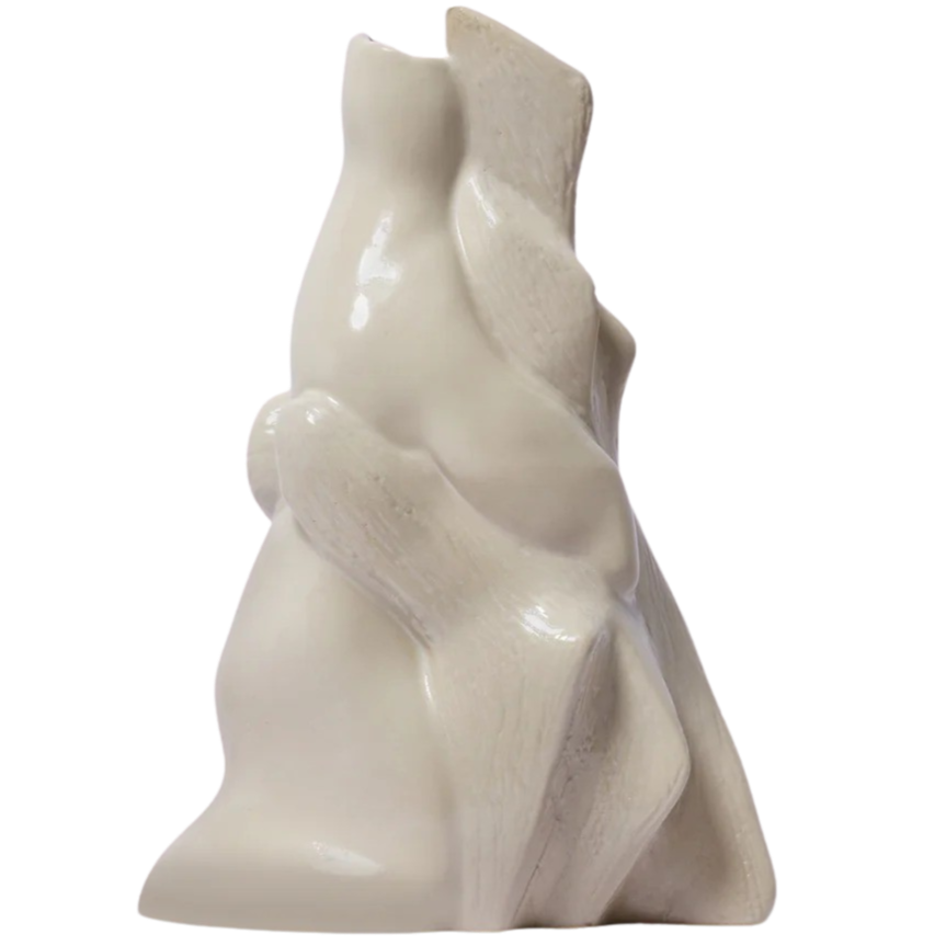 Embracing Unity Recycled Ceramics Vase Beige