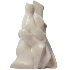 Embracing Unity Recycled Ceramics Vase Beige