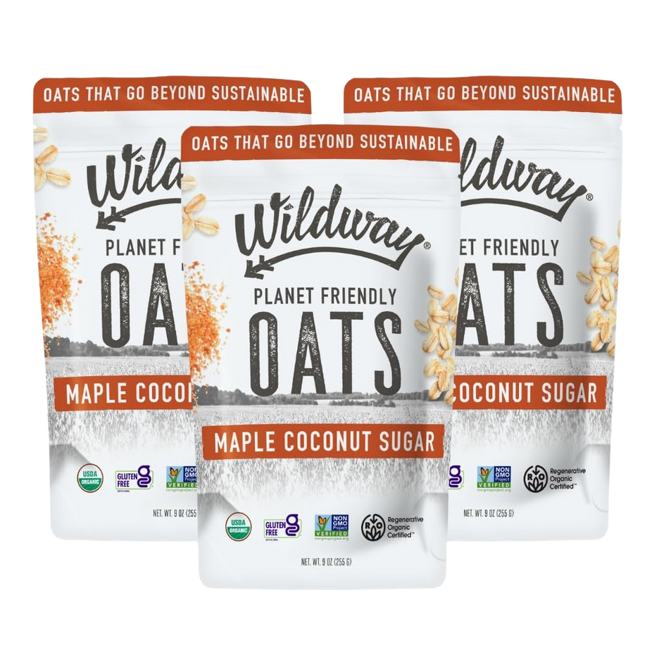 Regenerative Organic Oats Maple Coconut Sugar (3 Pack)