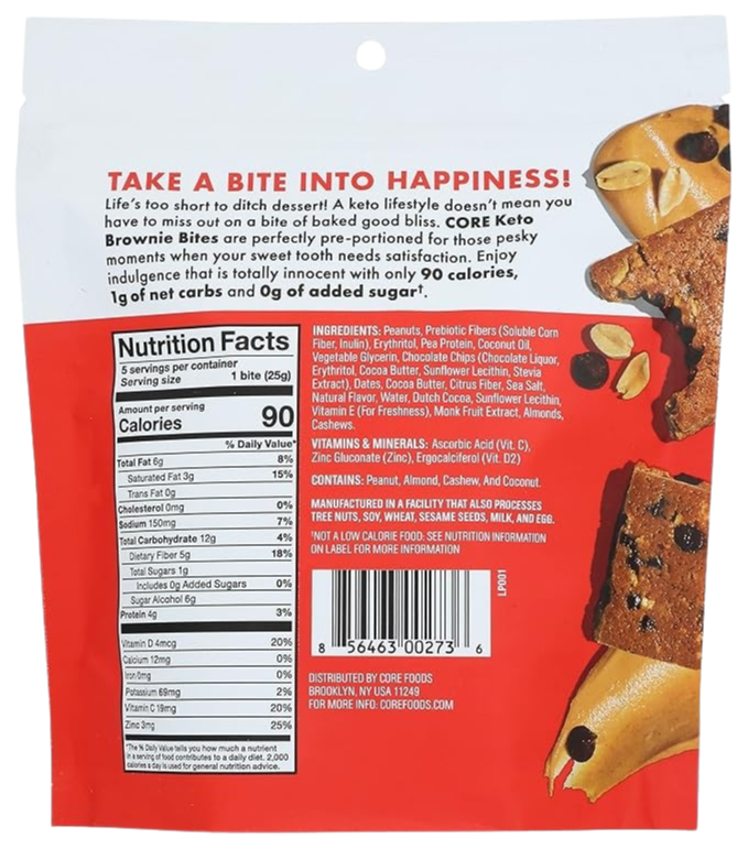 Peanut Butter Chocolate Chip Brownie Bites