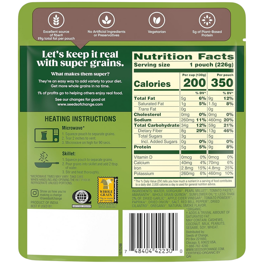 Super Grains Organic Smokey Southwest (6 Pack)