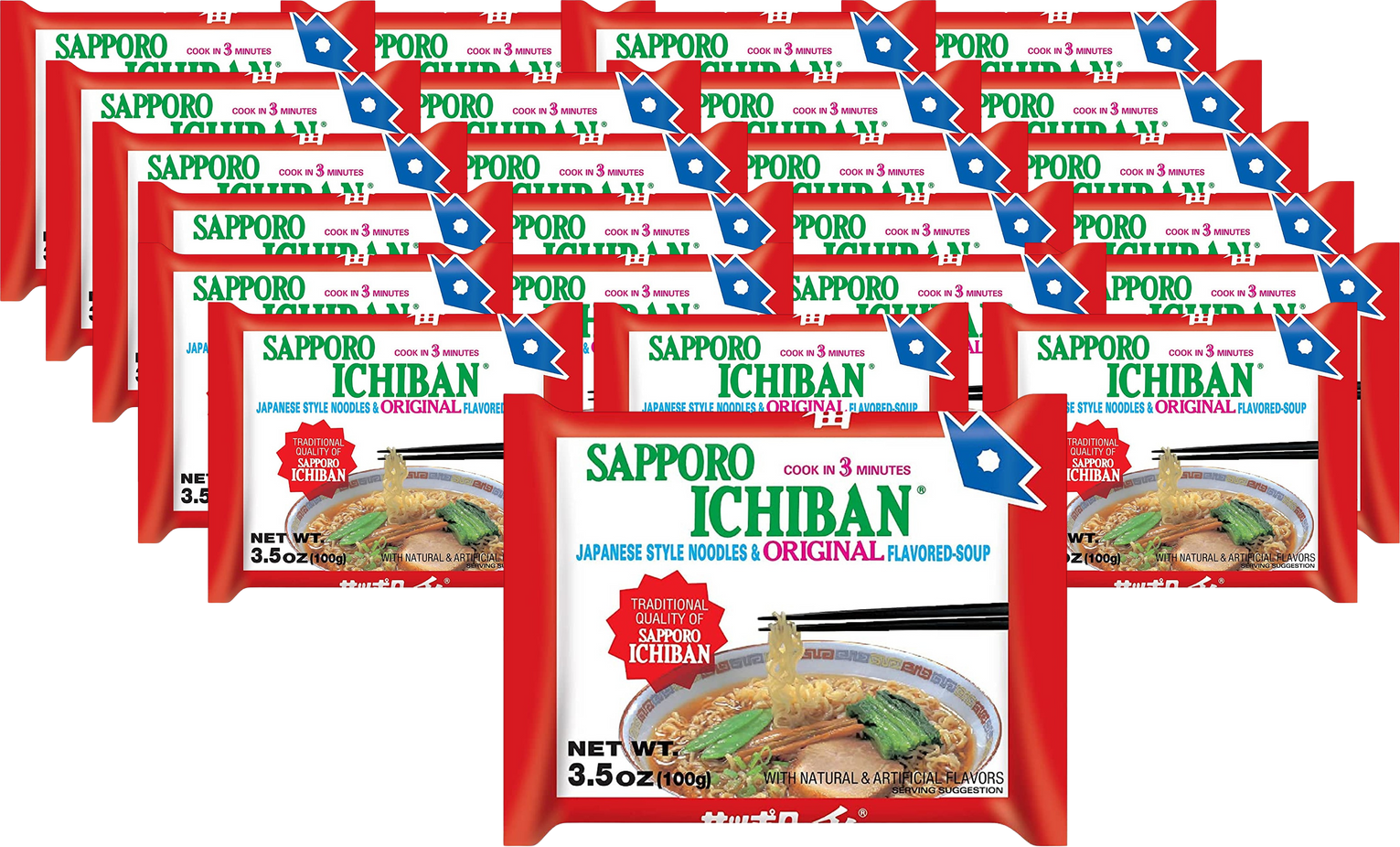 Original Sapporo Ichiban Noodle (24 Pack)