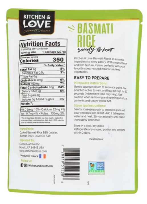 Basmati Rice Pouch (6 Pack)