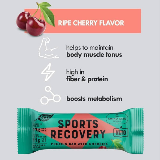 Sports Recovery - Cherry Protein Bars (12CT)