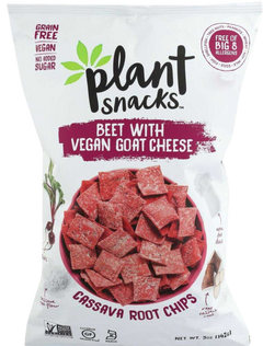 Beet with Goat Cheese Cassava Chips