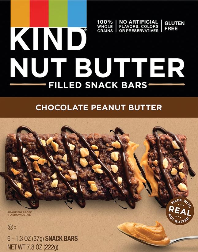 Nut Butter Chocolate Peanut Butter Bars (6 CT)